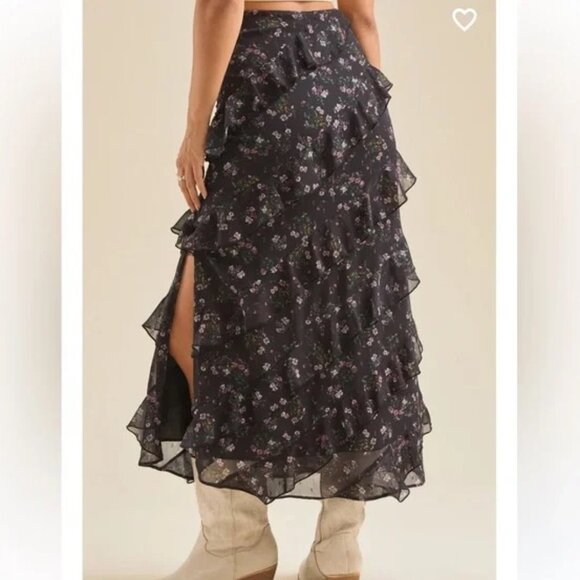 Altar’d State Floral Ruffle Skirt - Size XL - NEW WITH TAG - Picture 4 of 9
